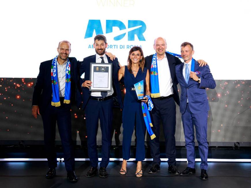Aci Europe premiaFiumicino: migliorescalo in Europa